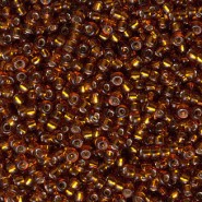 Miyuki seed beads 11/0 - Dark topaz silver lined 11-5